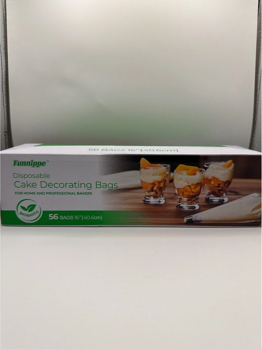 Funnipro Disposable Cake Decorating Piping Bags 16” 56 Count Biobased